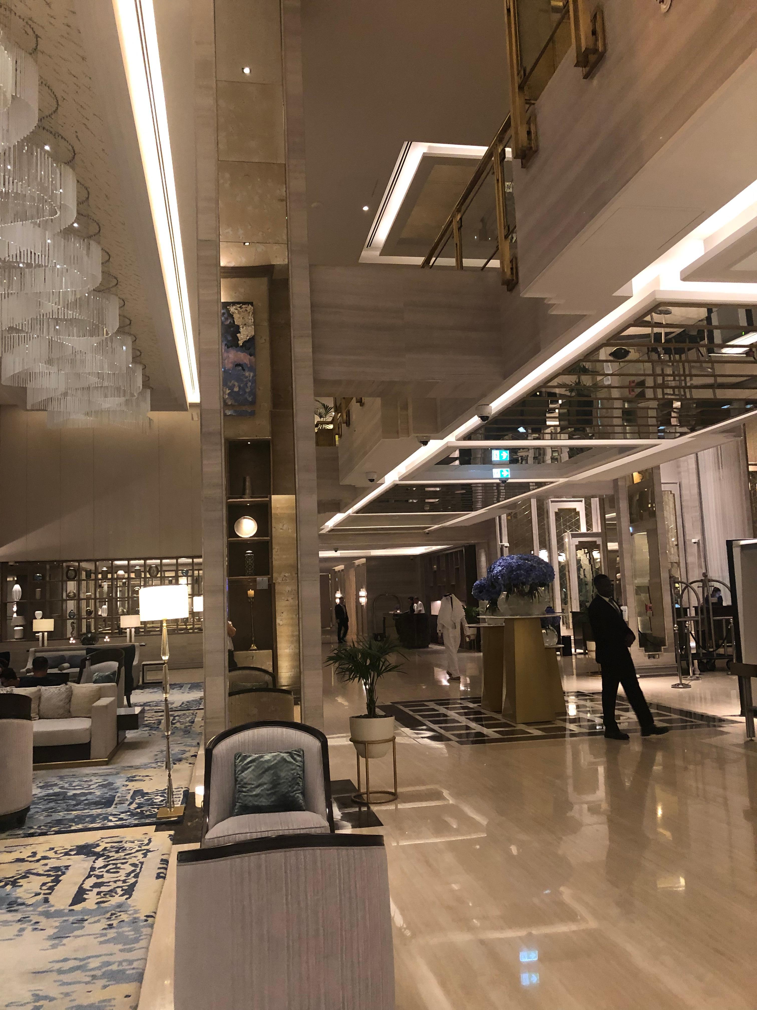 Inside the lobby