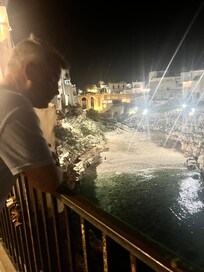 View from restaurant down the road