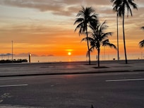 Lever de soleil à Copacabana à 50 m de l’hôtel