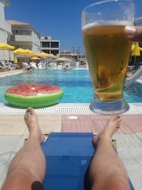 Rear pool