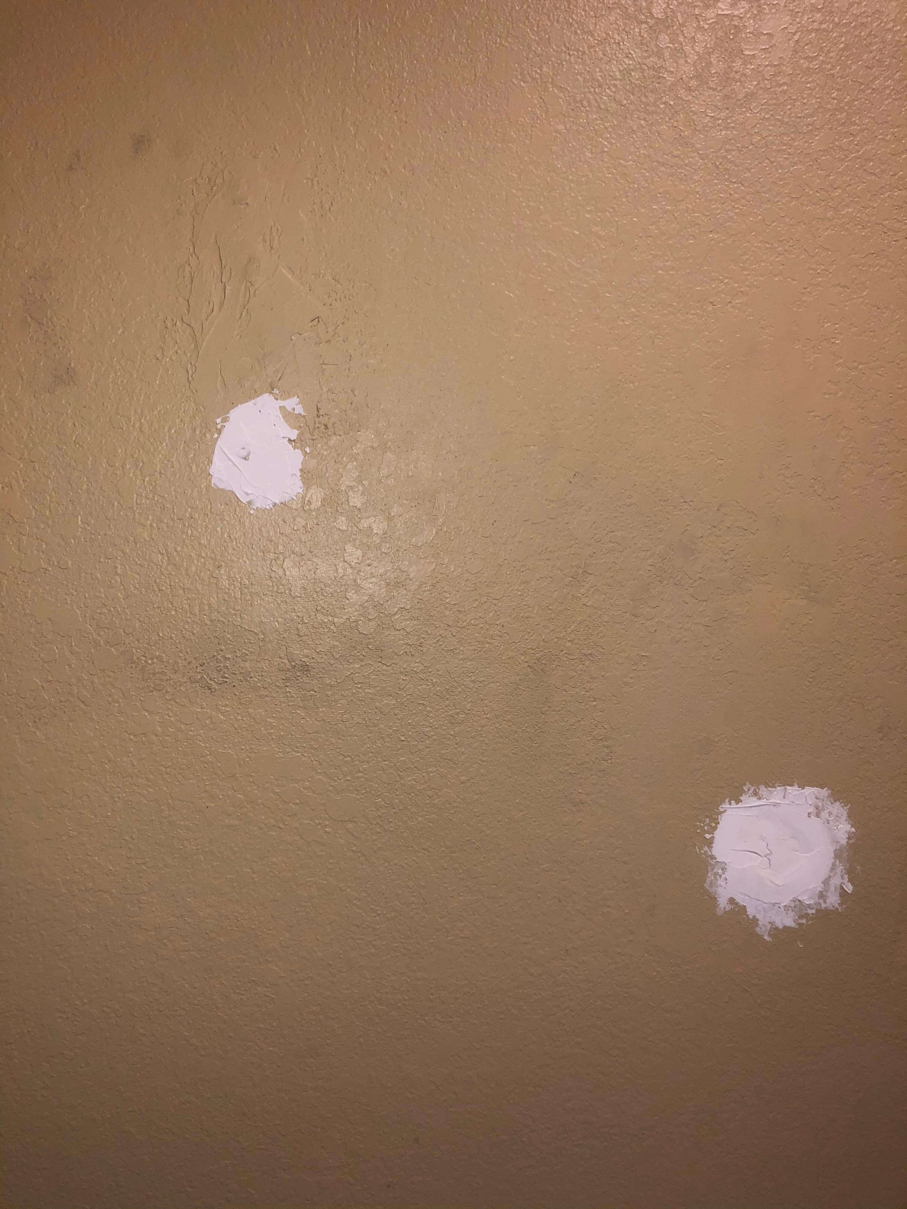 Holes not patched in walls