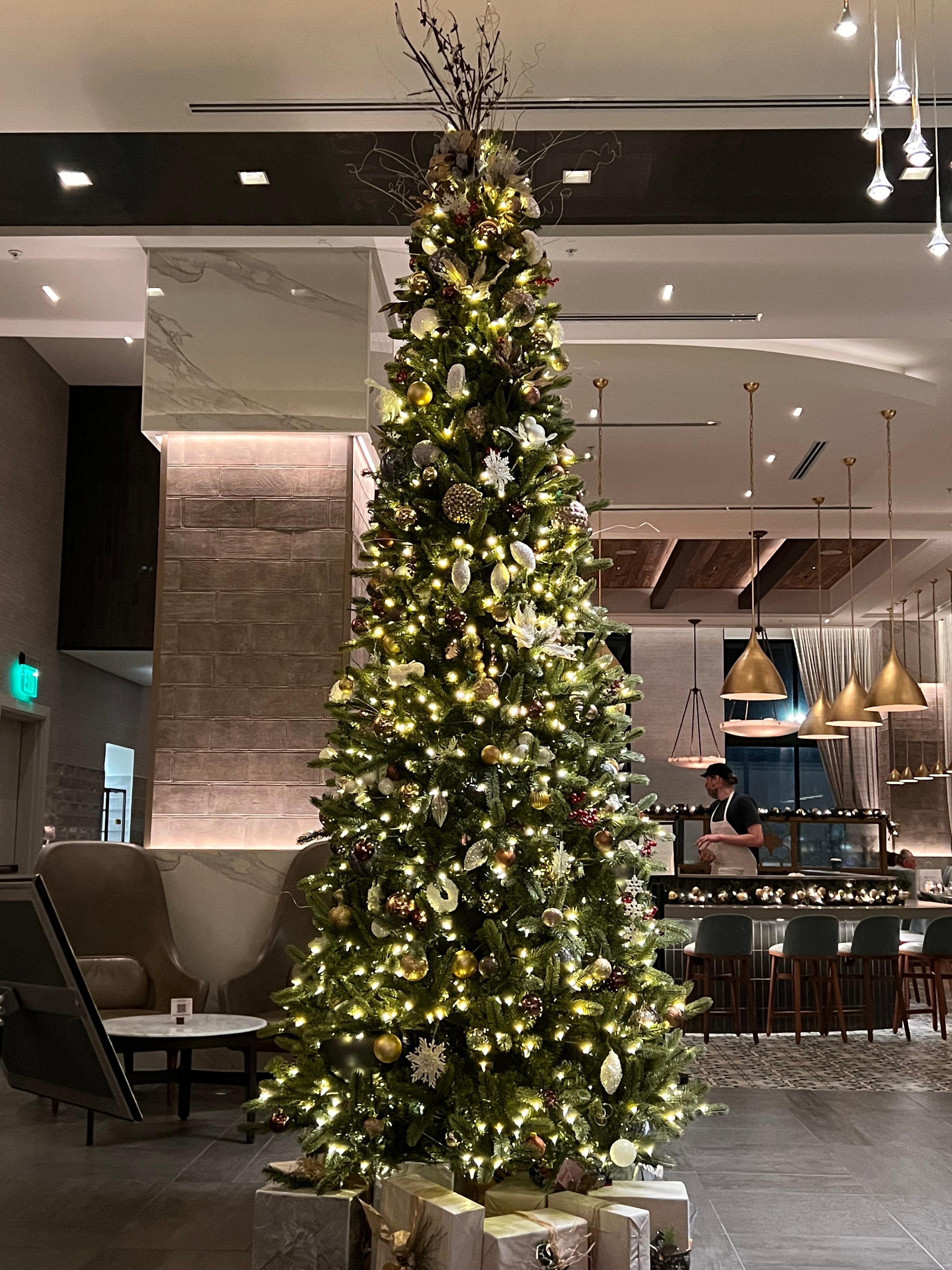 Le sapin dans le hall