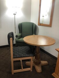 The table