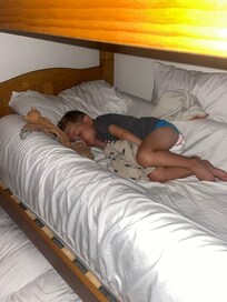 First time in a big boy bed. Slept all night!