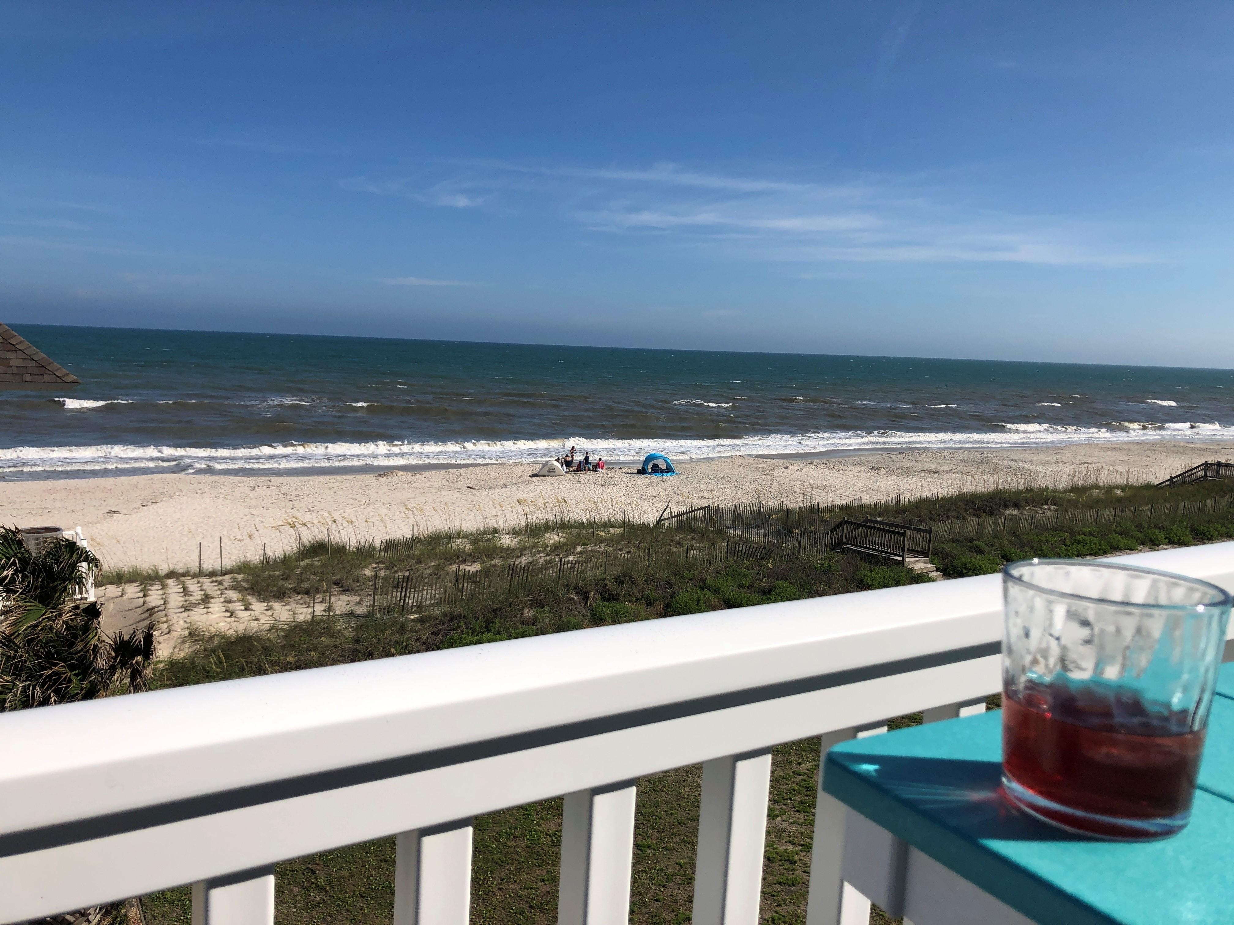 Relaxing on the porch!