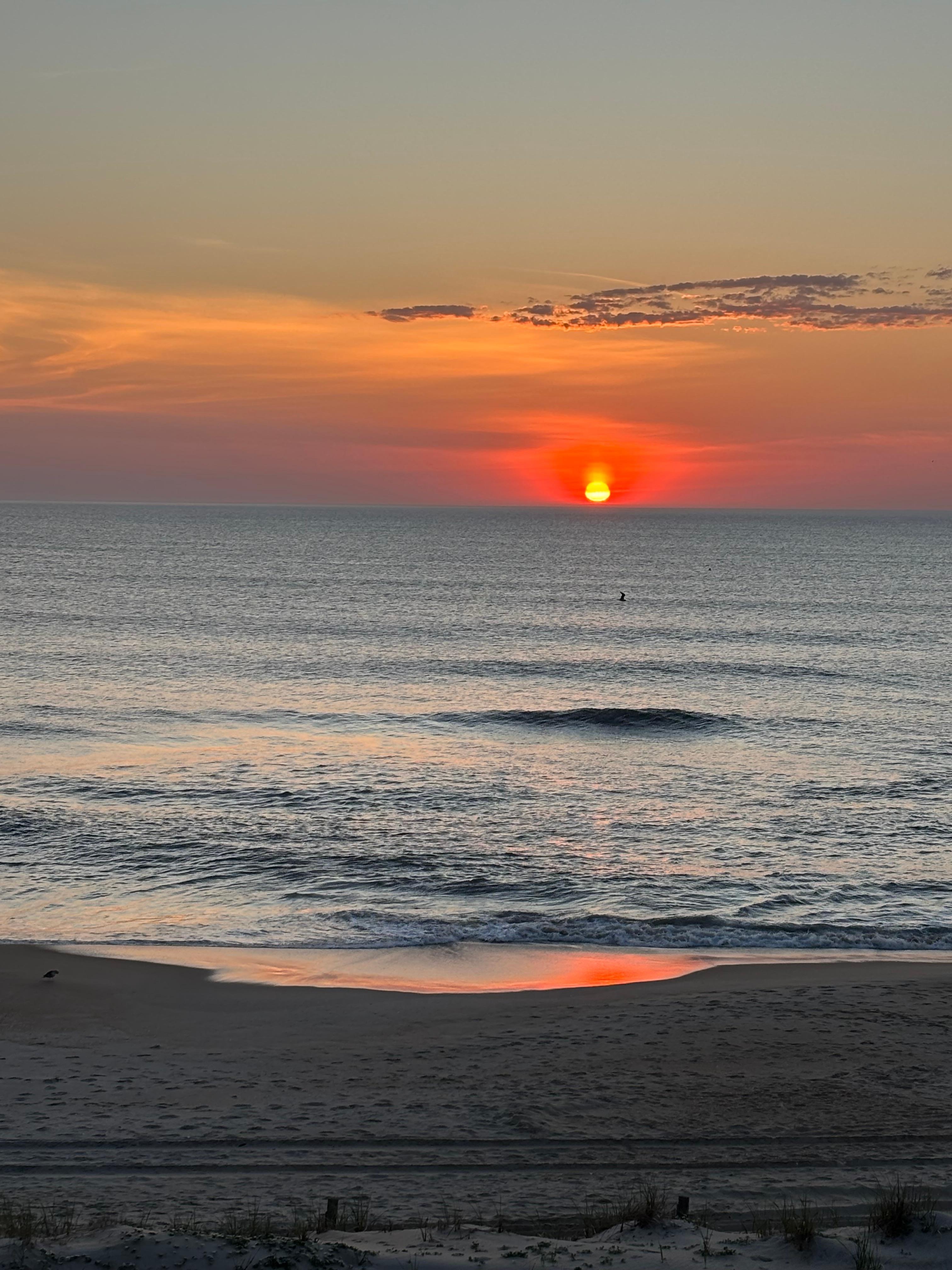 Sunrise from balcony. 