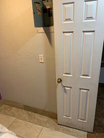 Breaker box and dirty door