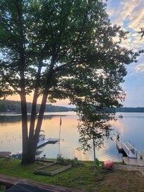 Taken while standing on the deck that overlooks the lake.