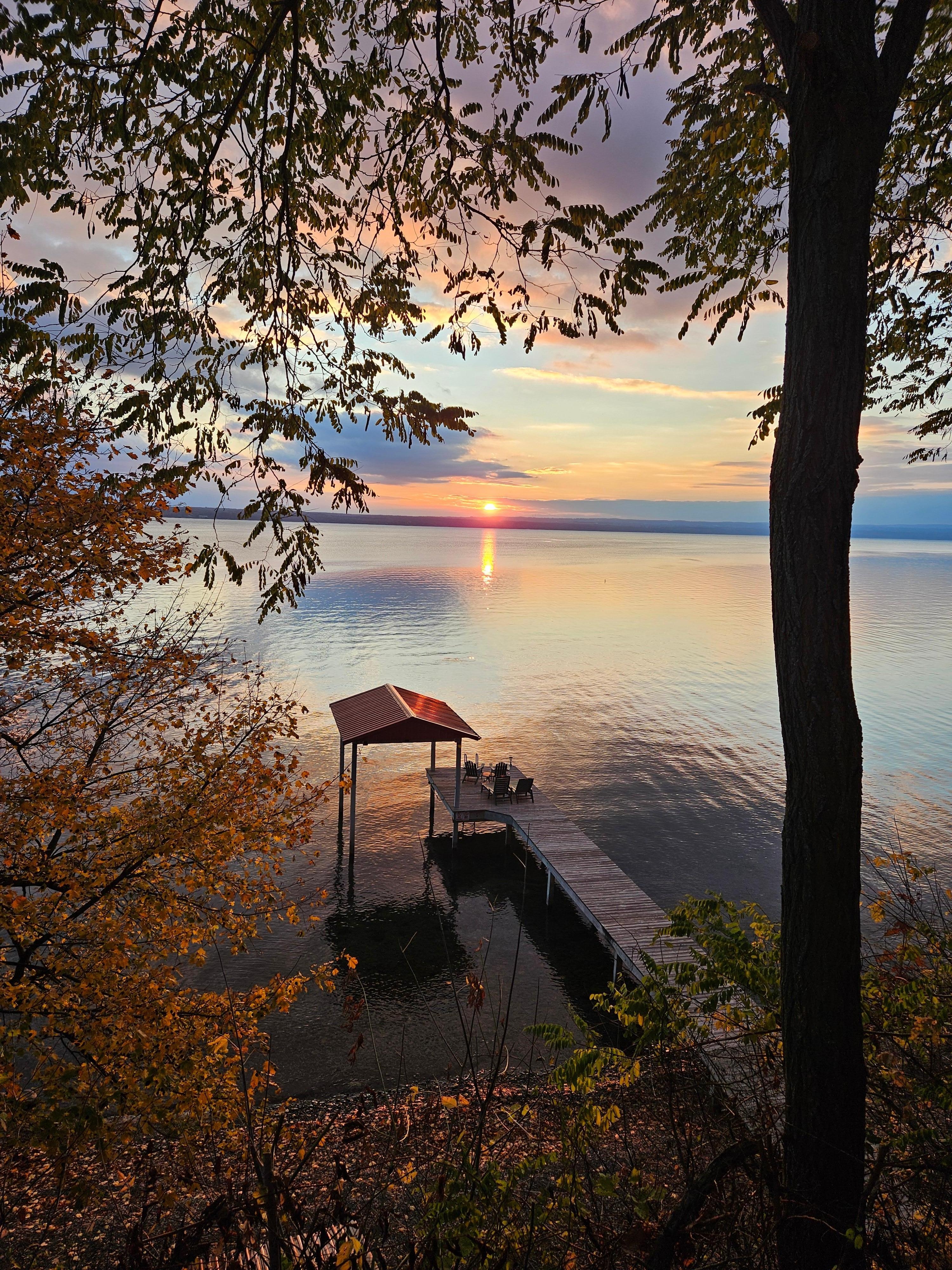 Sunrise from the porch

