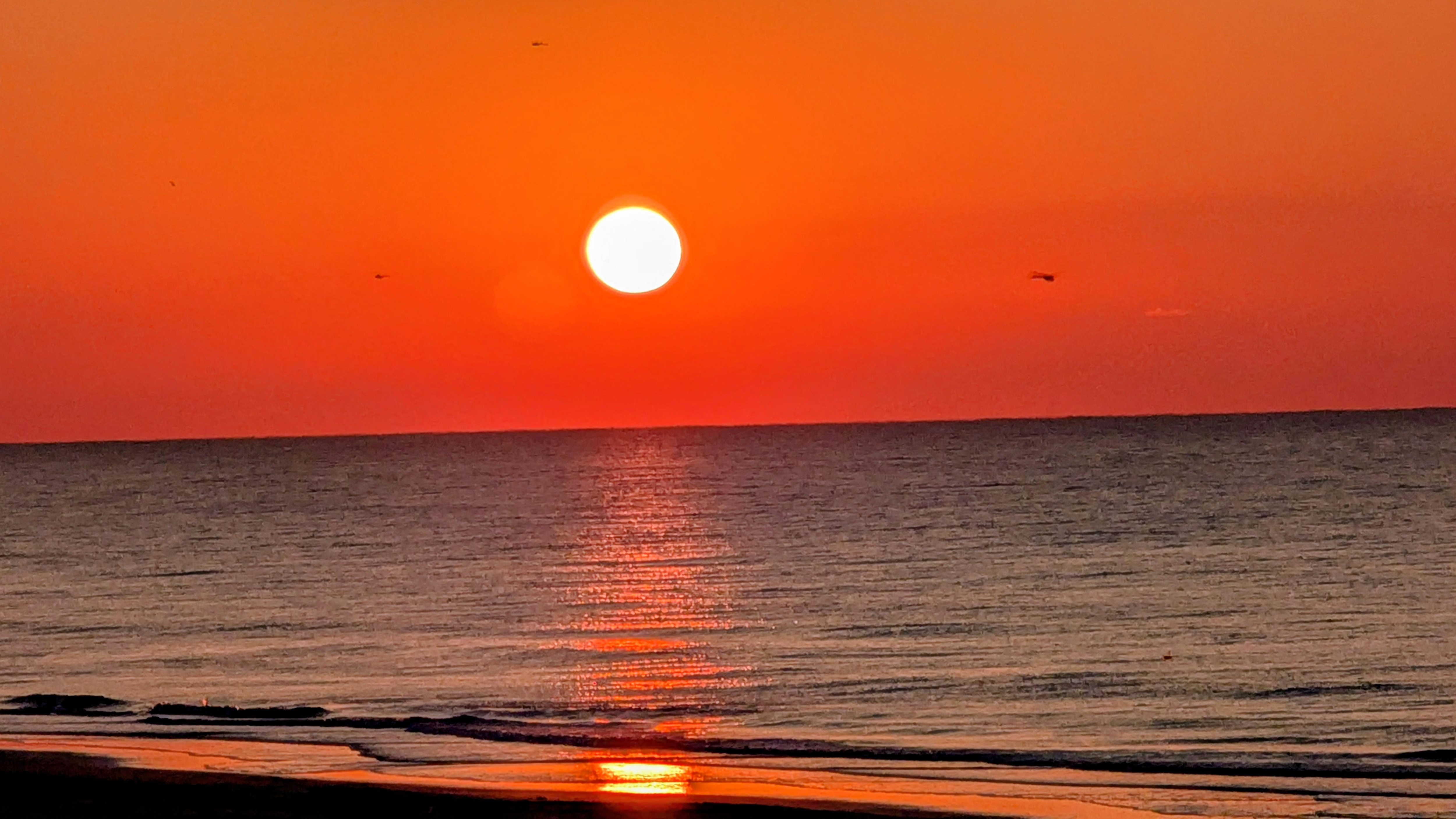 Sunrise on the beach 