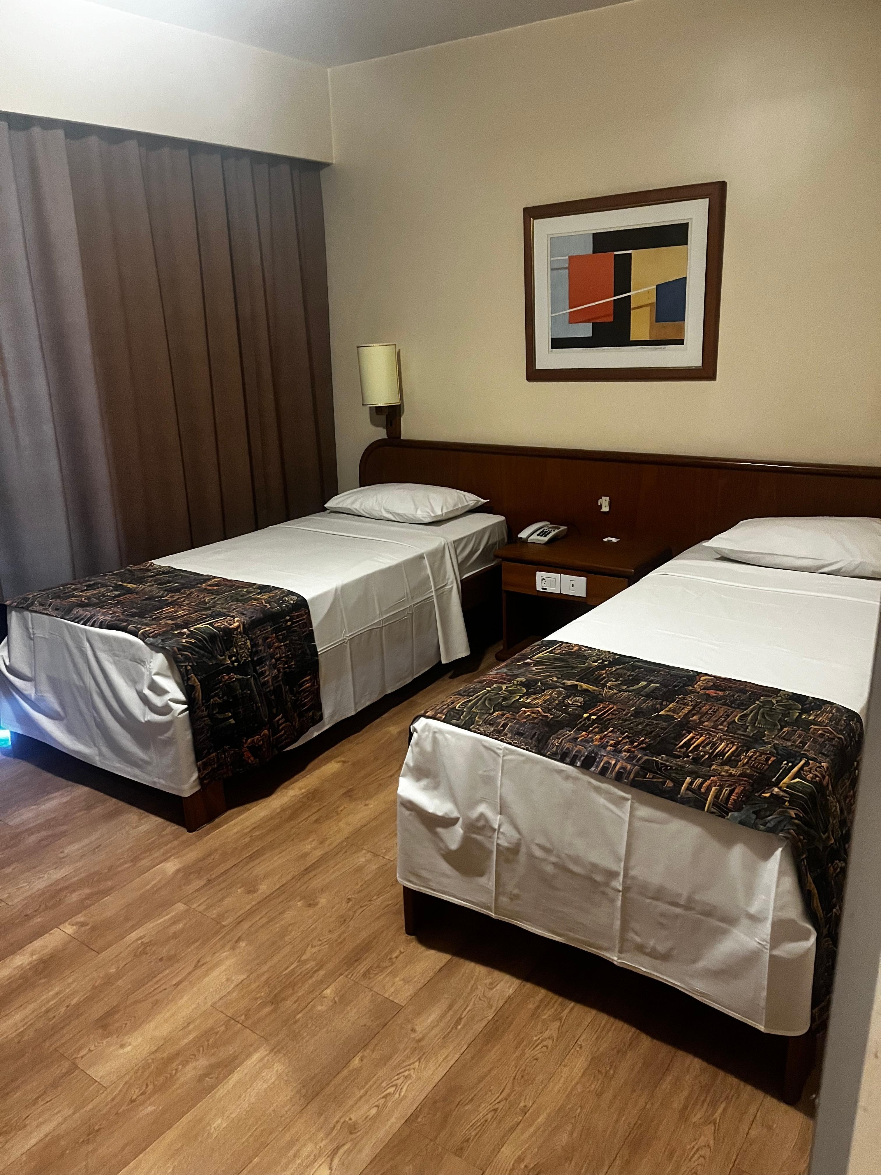 Quarto confortável. 