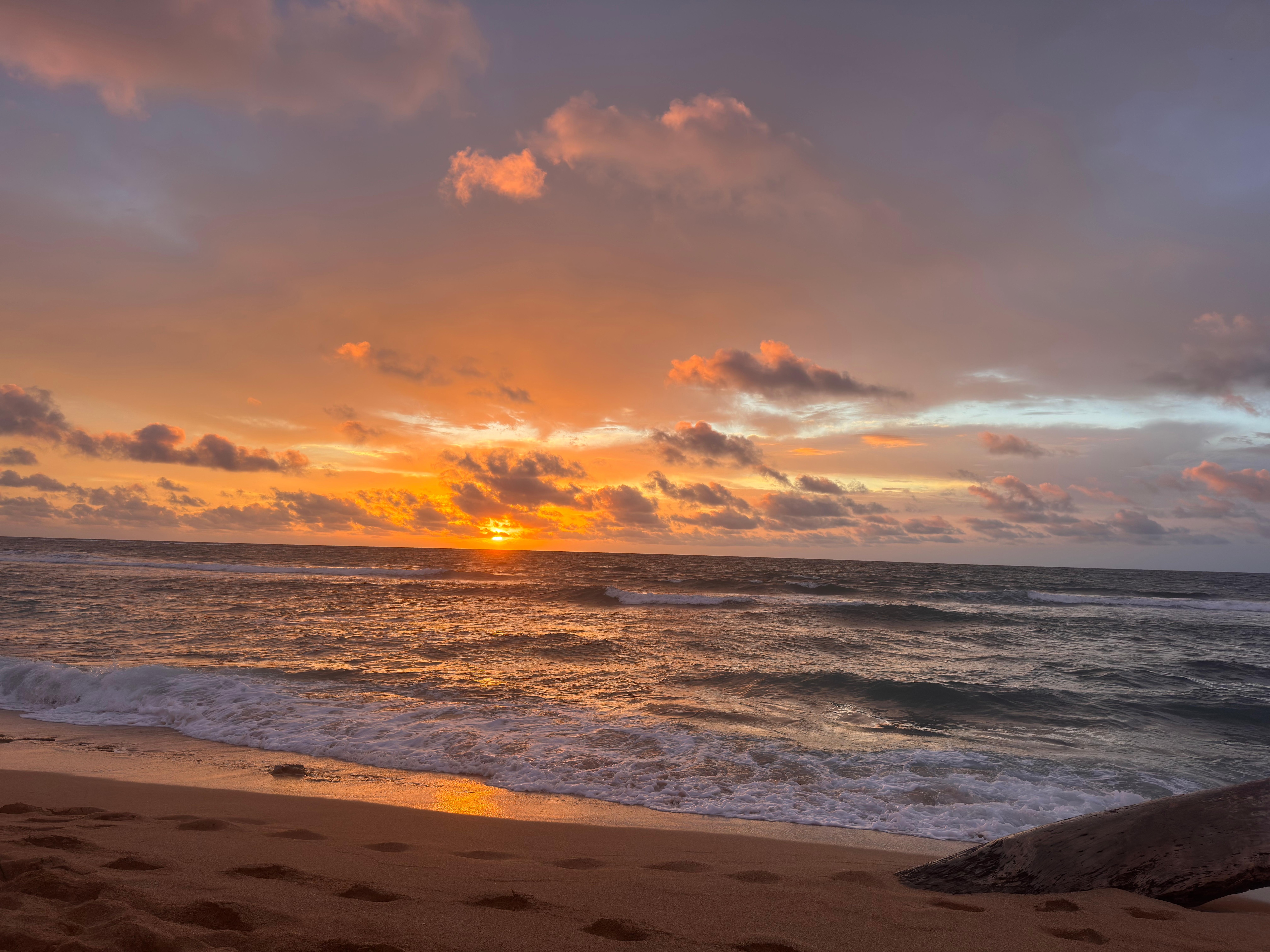 Sunrise from the beach 