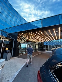 Only photo of the hotel I had. Beautiful entrance!