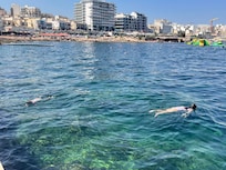 Snorkeling at the beach by the hotel