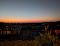 The sunrise from the ocean view room was spectacular