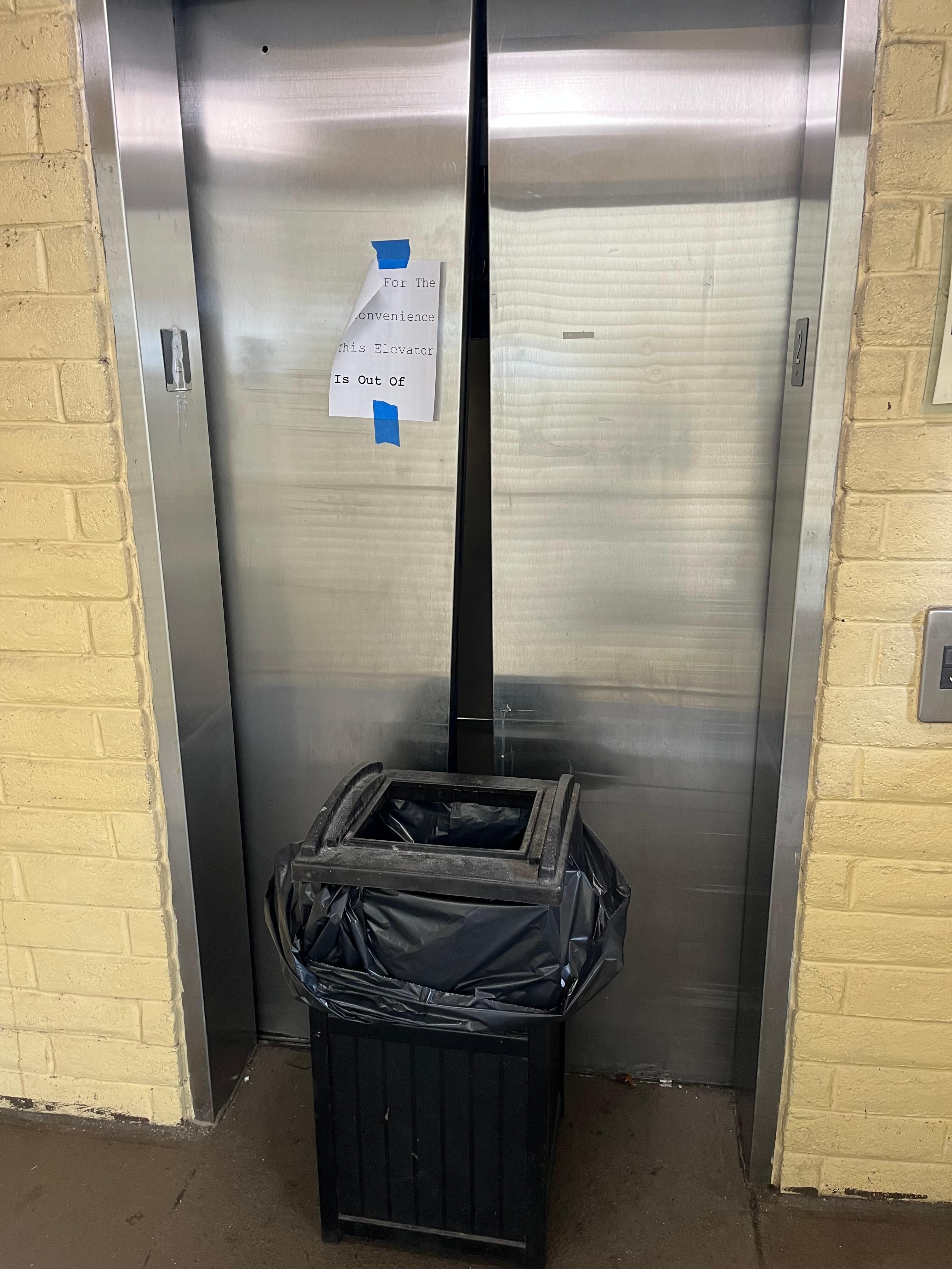 Had to carry my 2 large suitcases up stairs on room move even though I have heart issue, lift out of use. 
