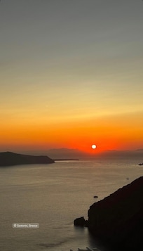 Por do Sol ao lado do Palace Santorini