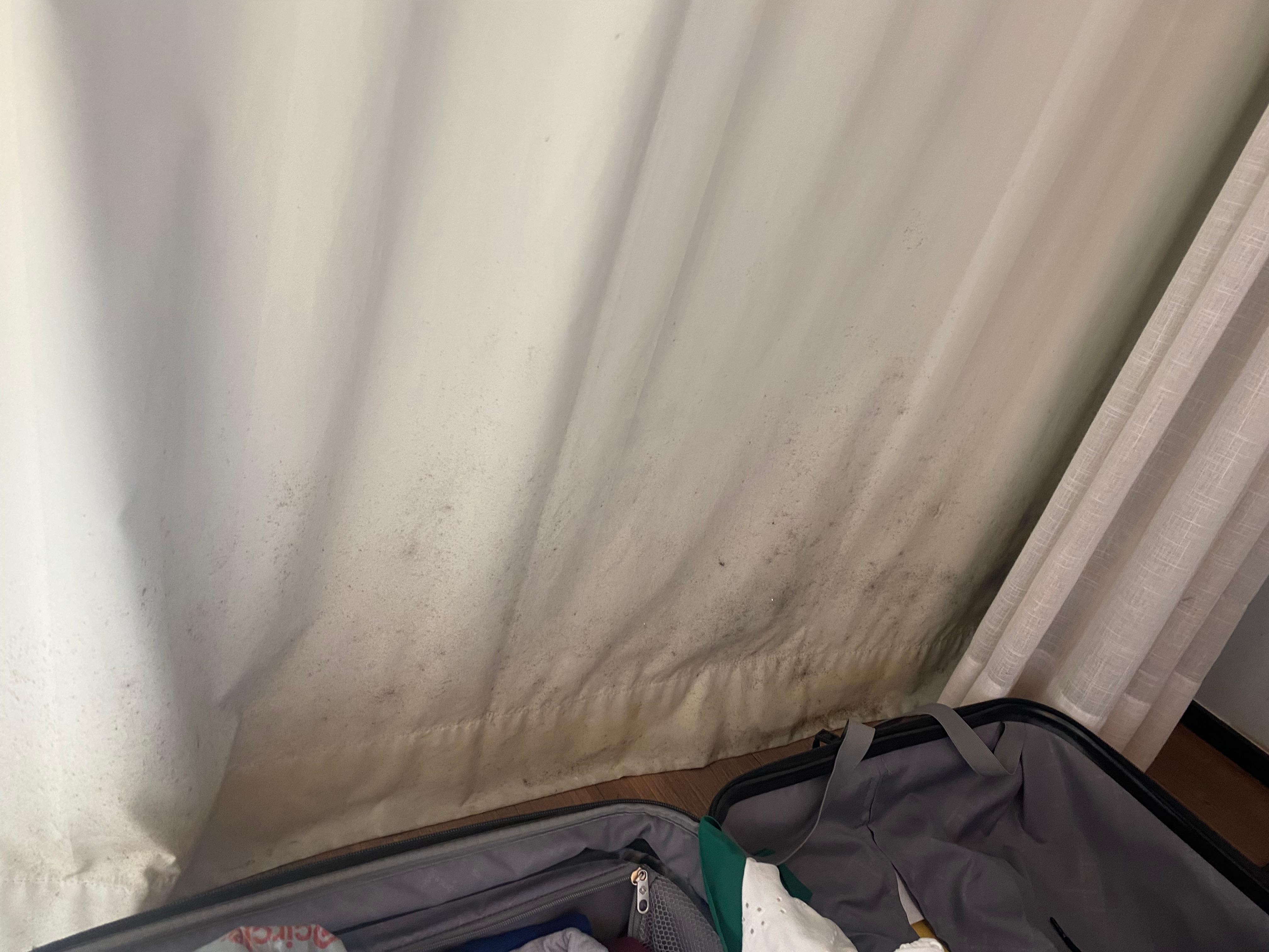 Curtain inside bedroom 