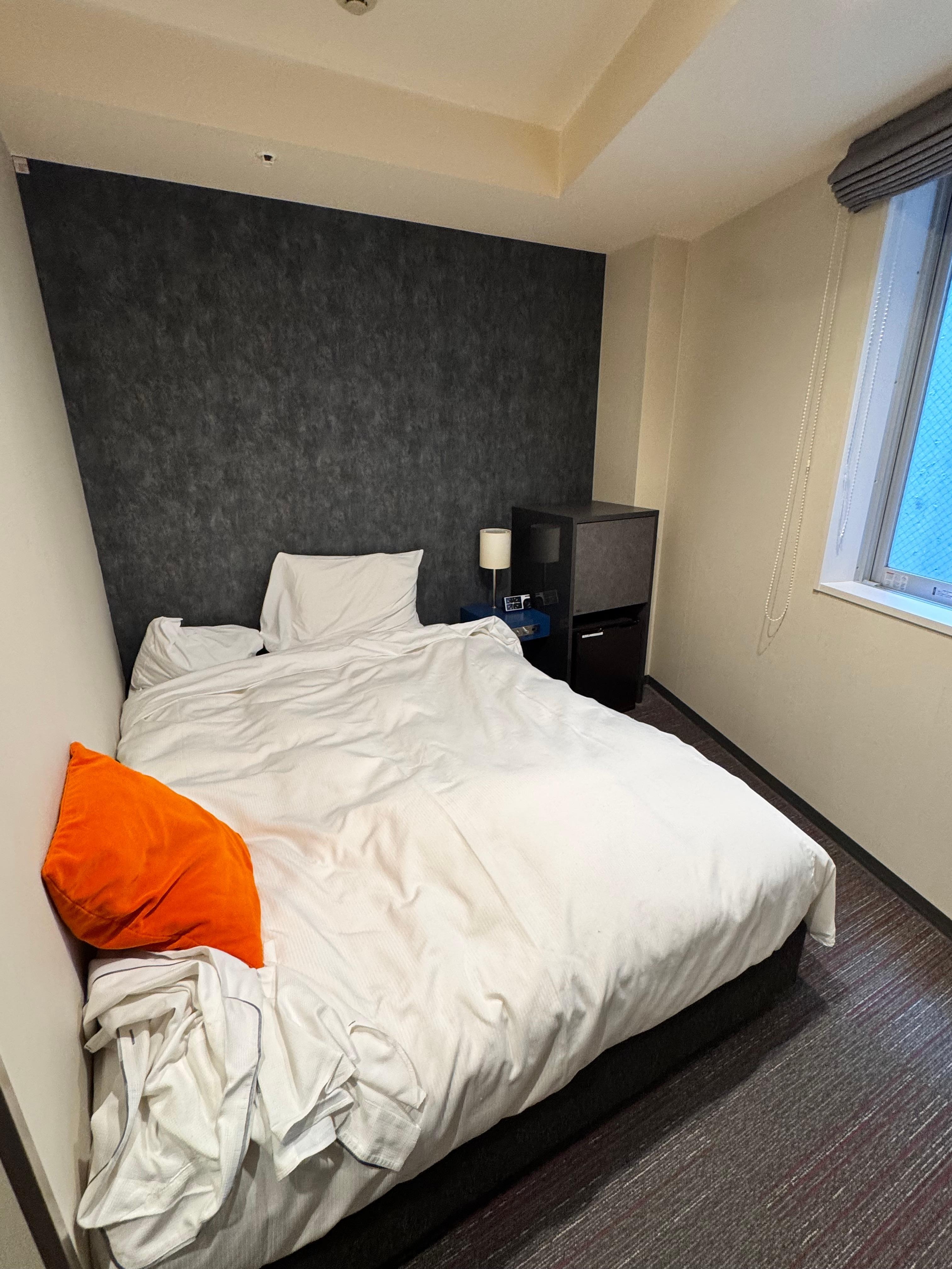 Small room but good enough for crash out. 