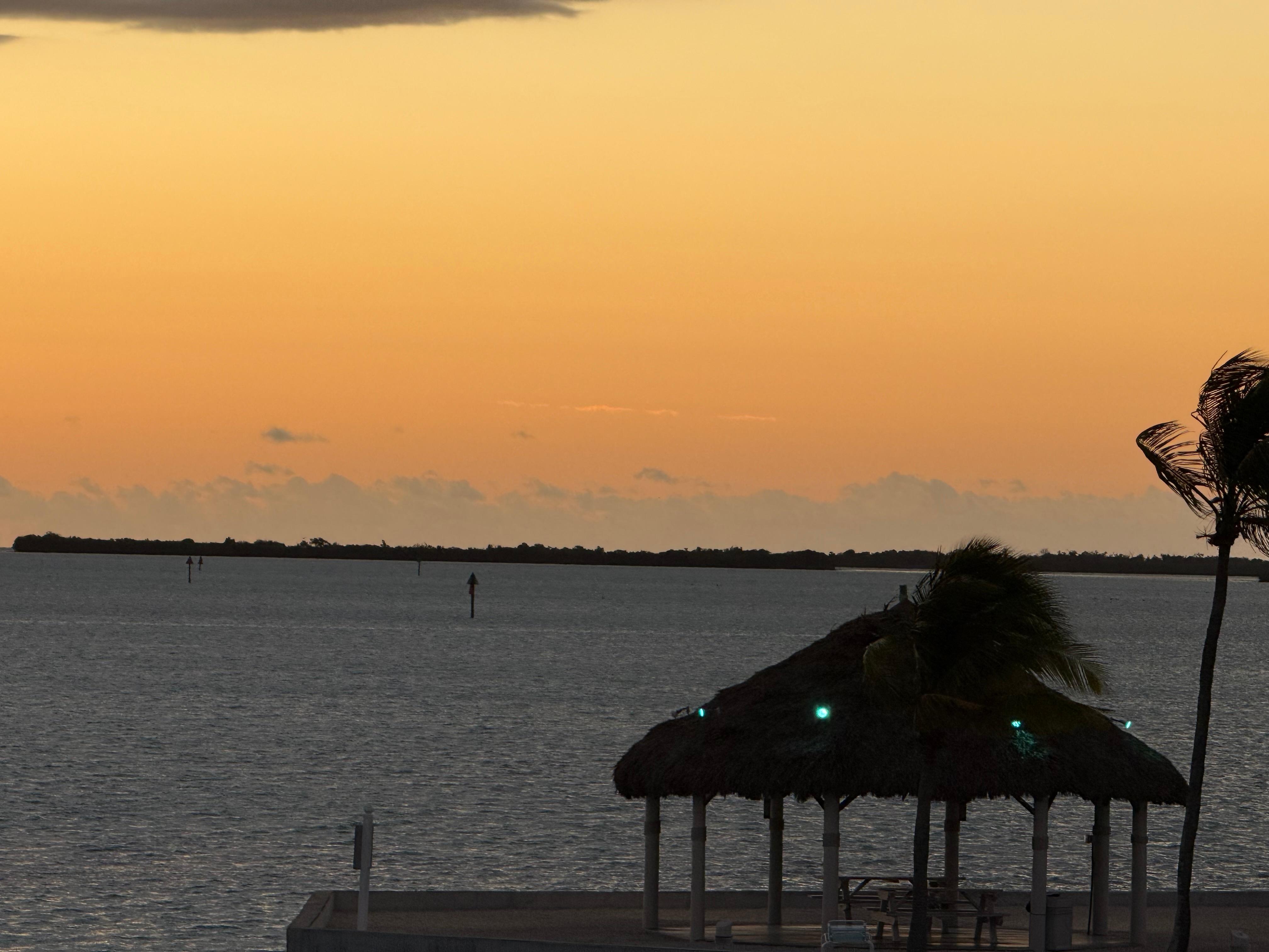 Sunrise viewed from the deck!