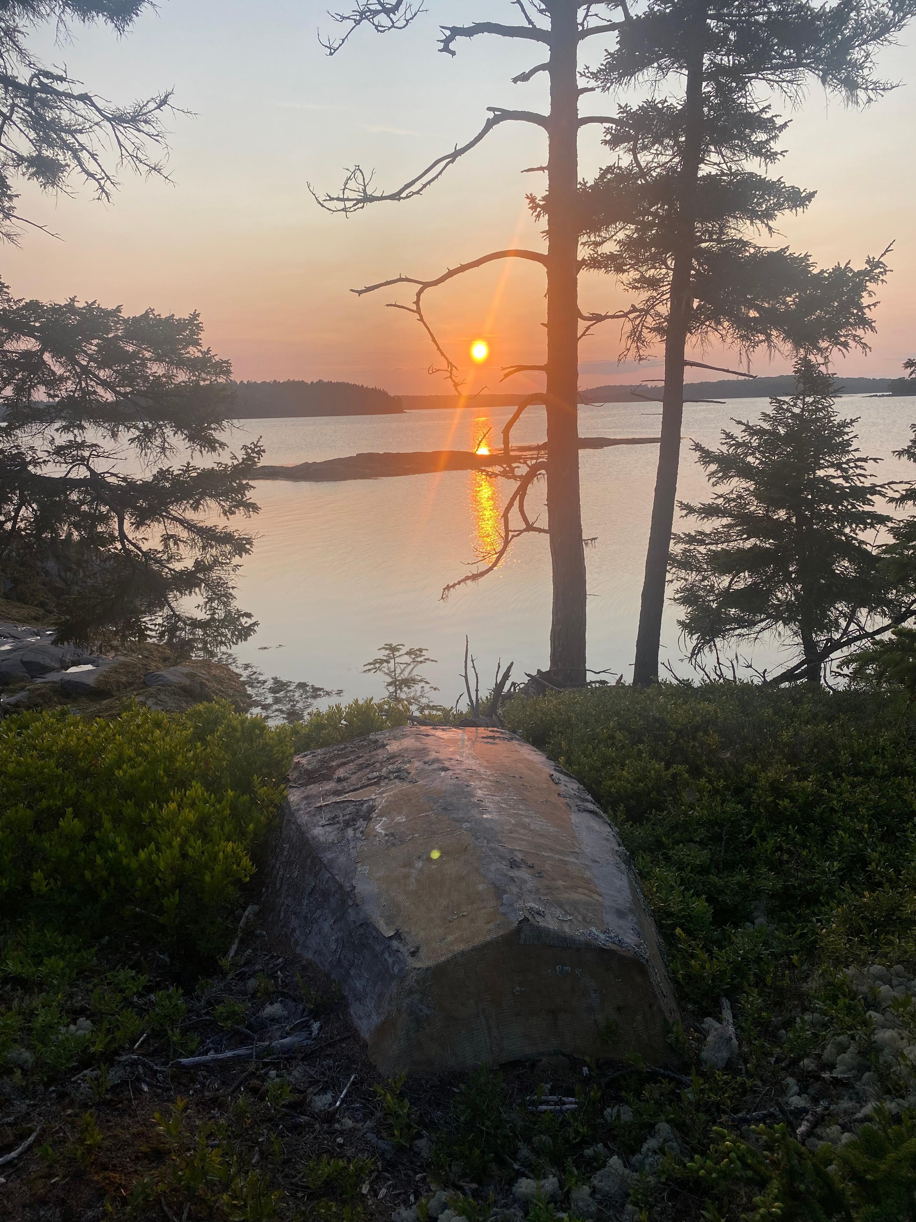This is the view from the outdoor sitting area - an absolutely stunning sunset every night!!!