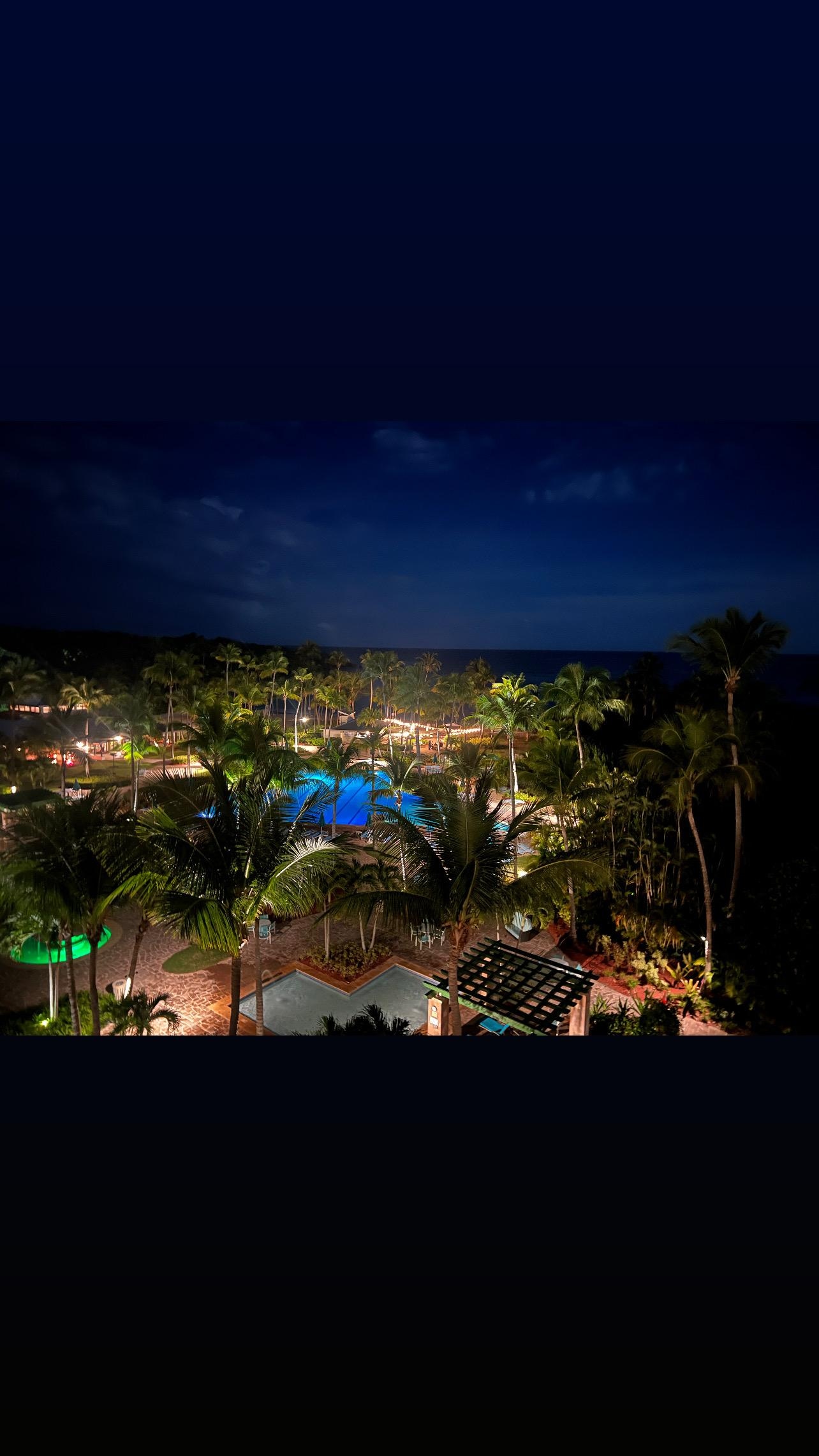 Night view from our balcony 