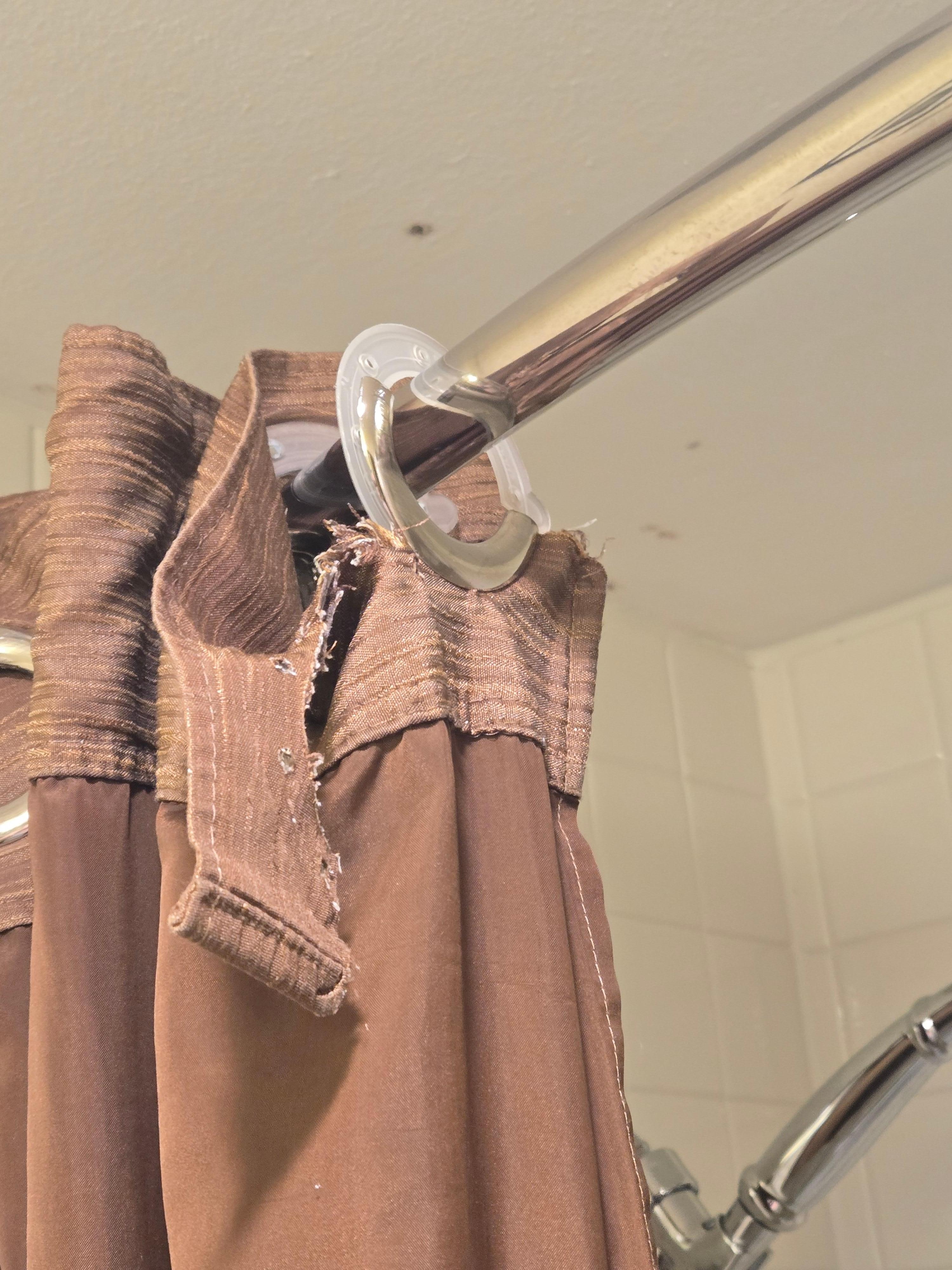 Curtain was all tore up