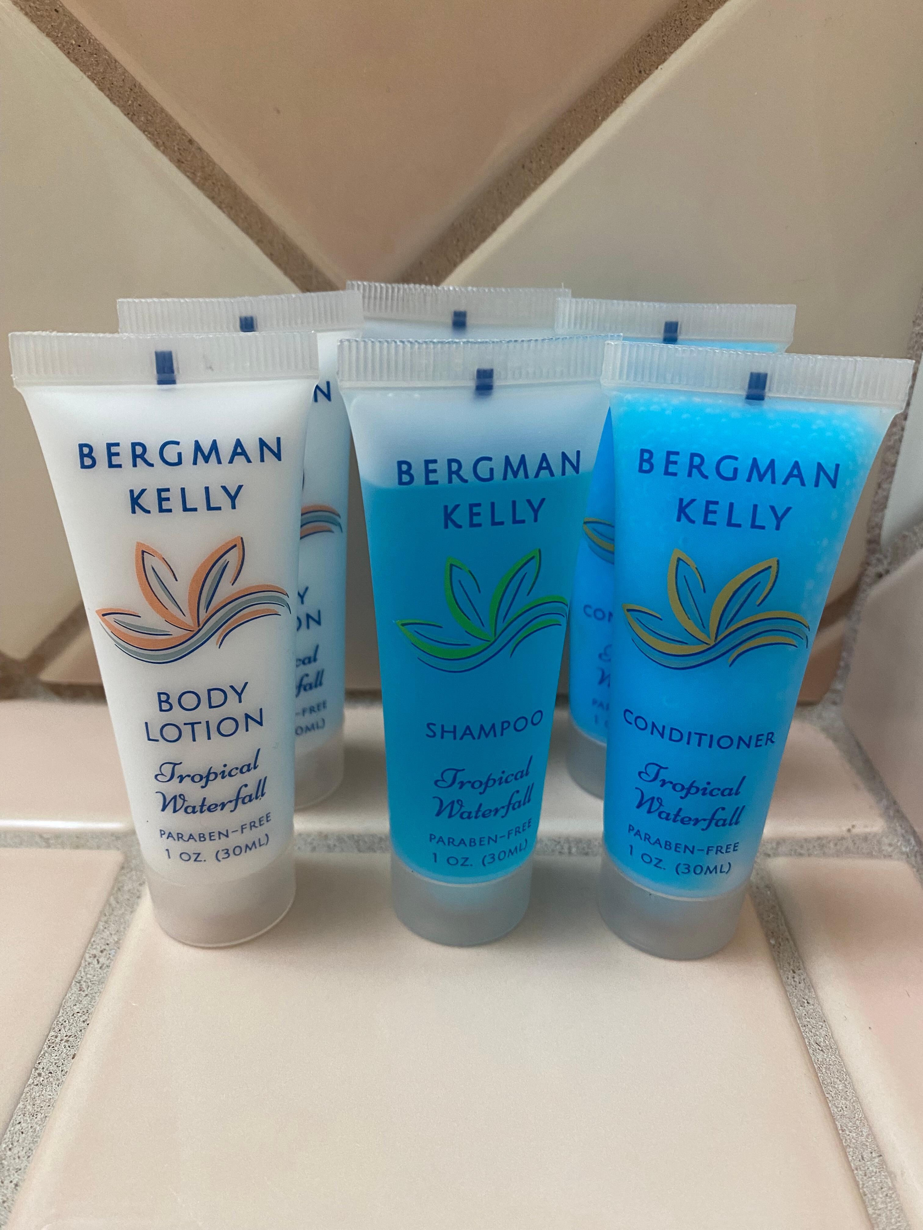 Shampoo, conditioner & lotion provided in all bathrooms