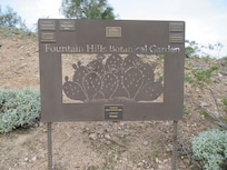 Fountain Hills Botanical Garden trail head. A five-minute walk from the house