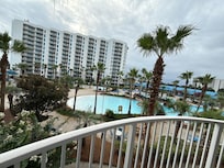 Pool view from balcony