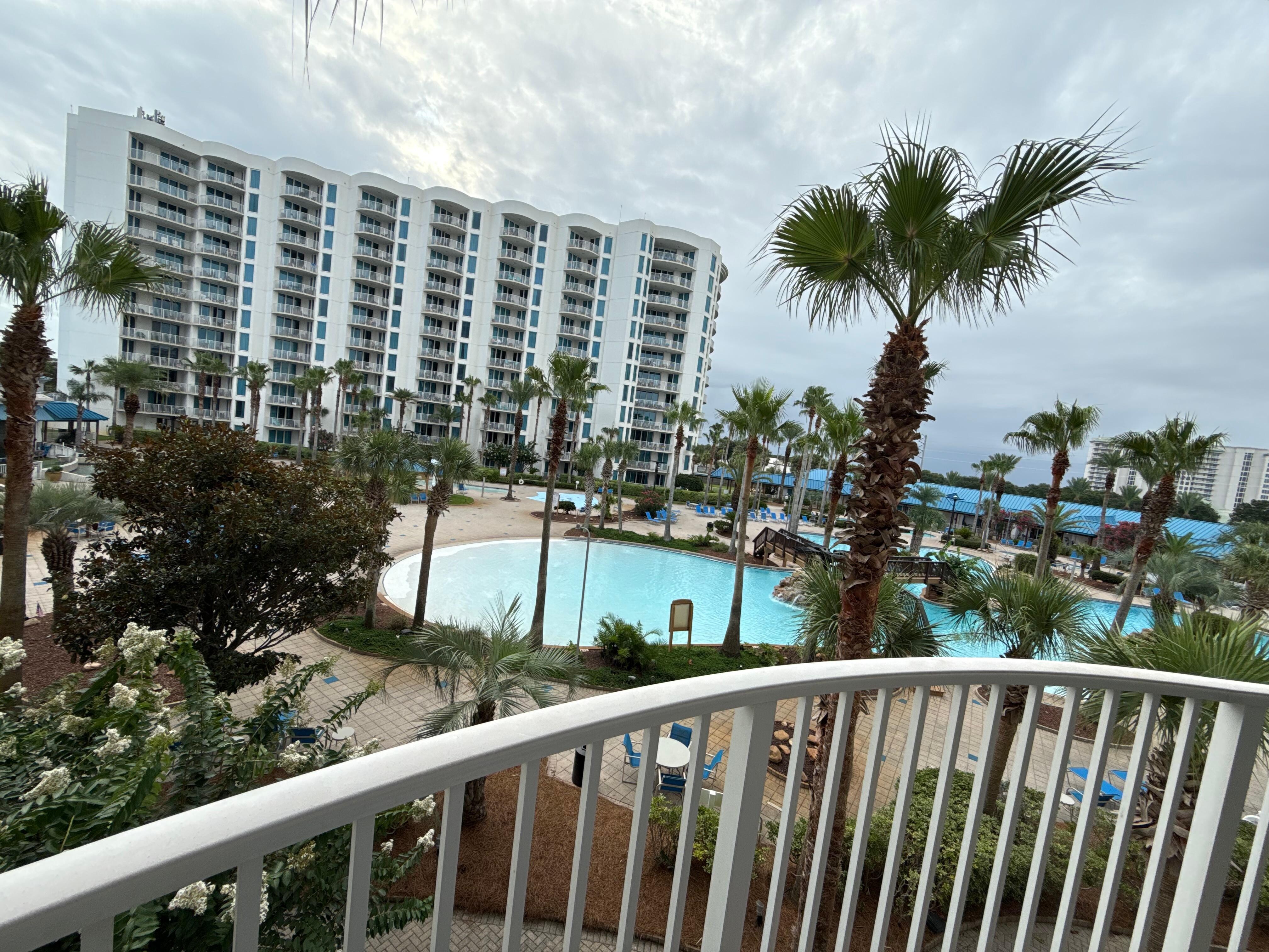 Pool view from balcony