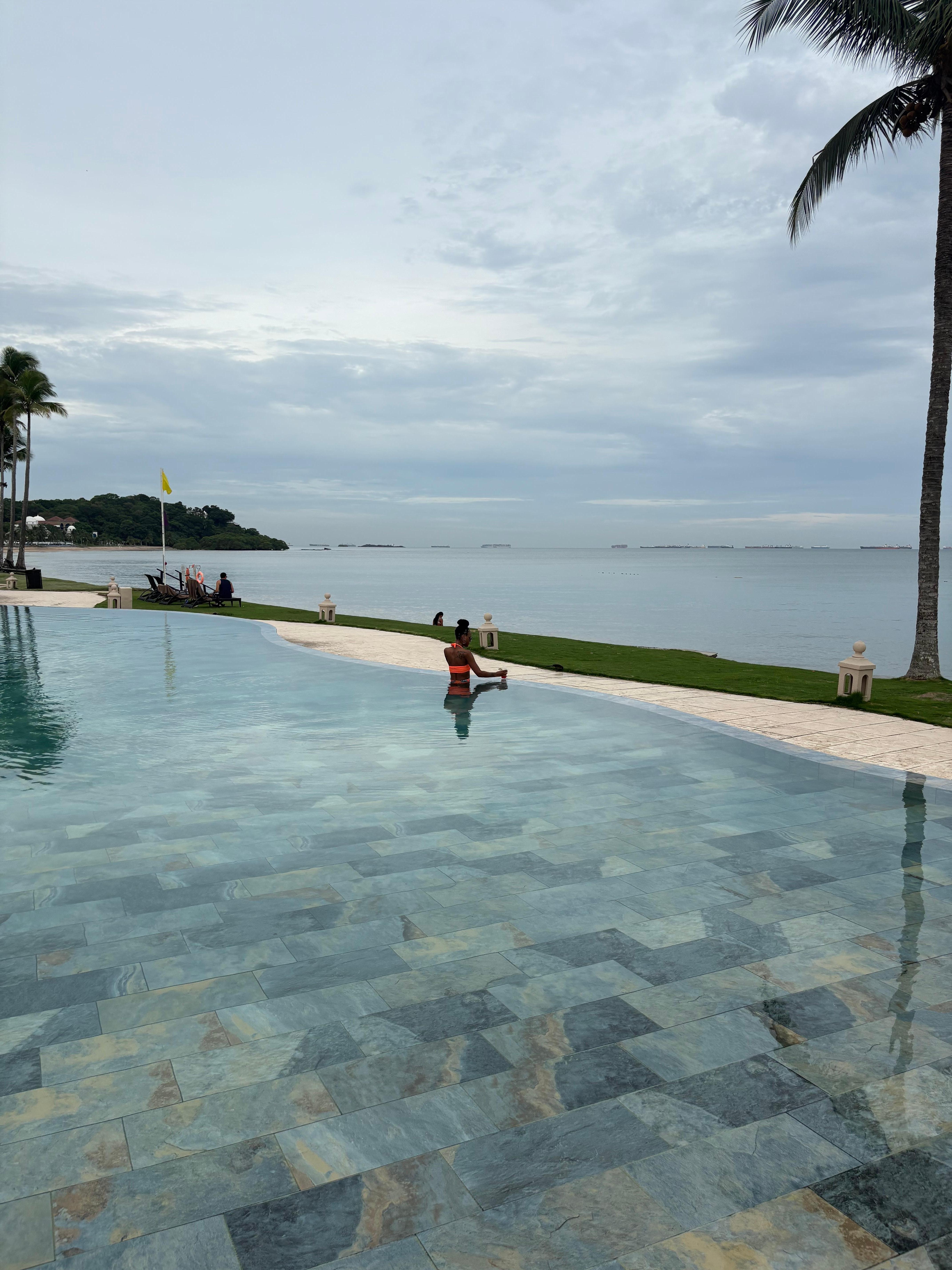 Portion of the infinity pool. There’s also a swim up bar