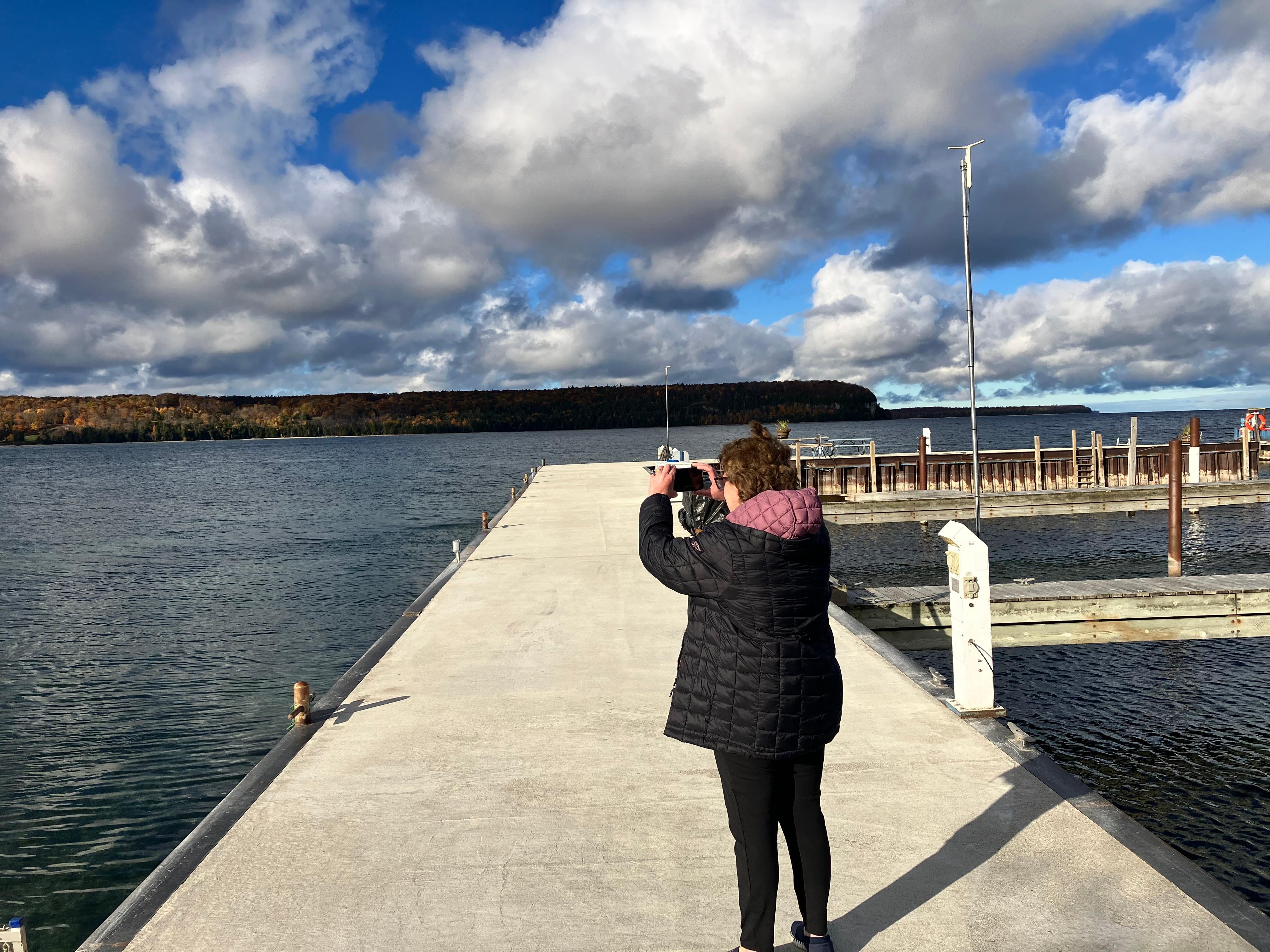 Pier next to Ephraim Visitor Information Center