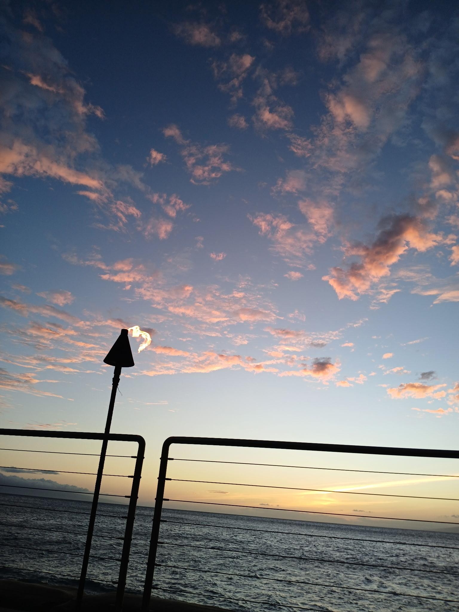 Sunset from the pool area.