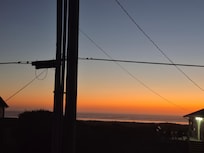 Back patio at sunset