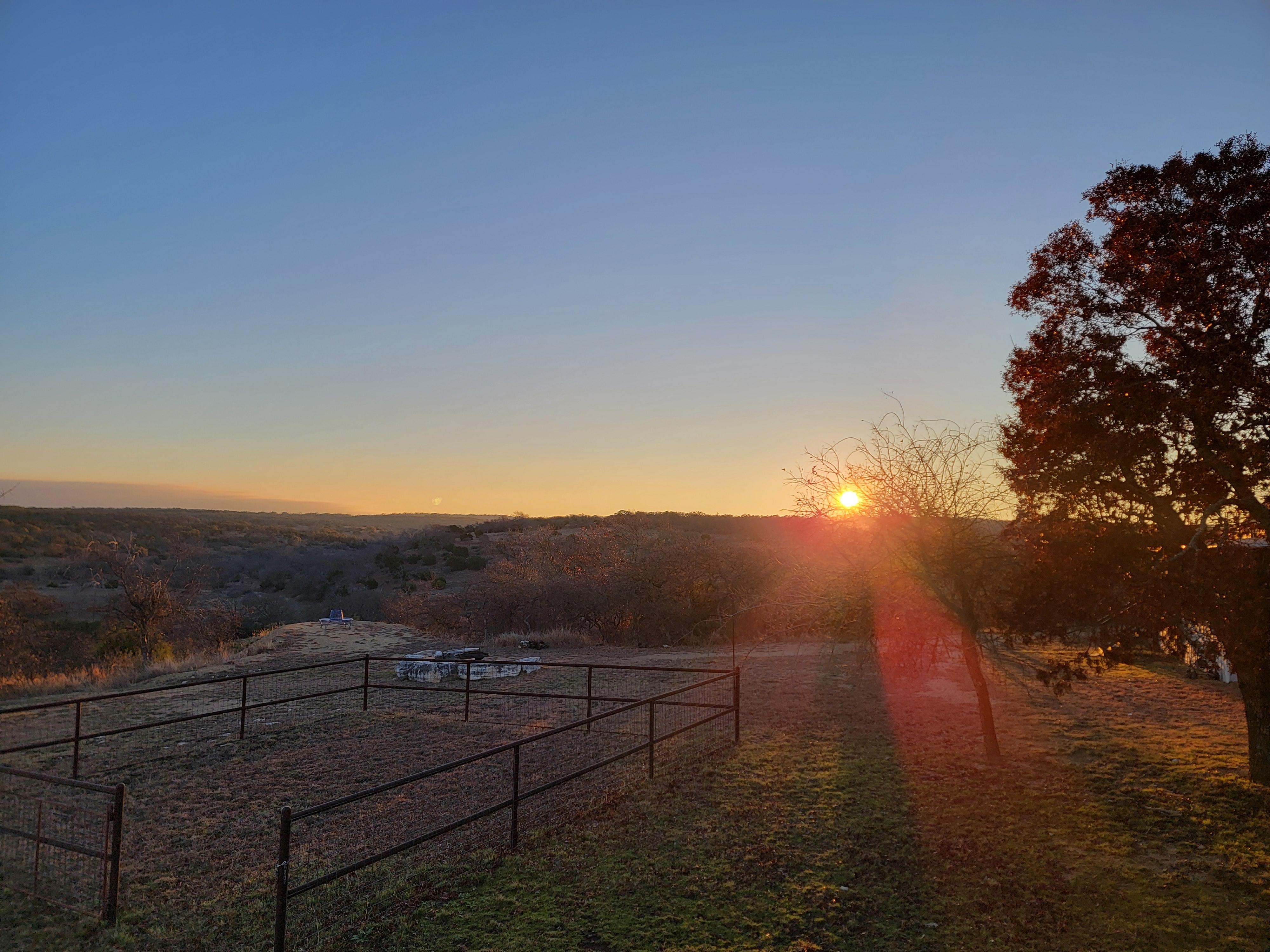 From the full length porch...