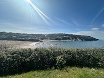 Aberporth beach just down the hil