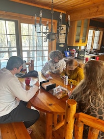 No phones!!! Talked and laughed.