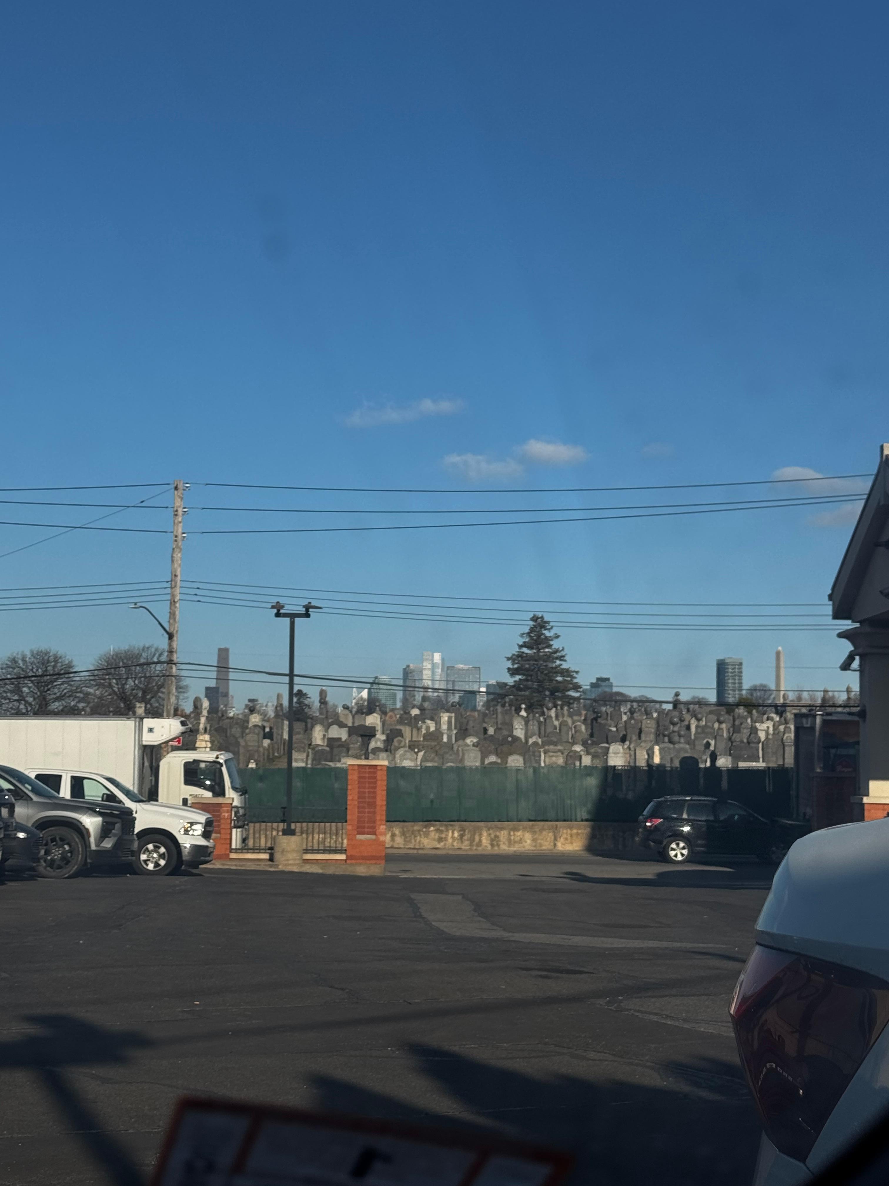 View from the parking lot