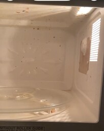 The microwave that we didn’t use. It was never touched by housekeeper. Disgusting