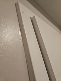Inside door of room 321 to show how far the door is pushed in and not fixed/replaced.