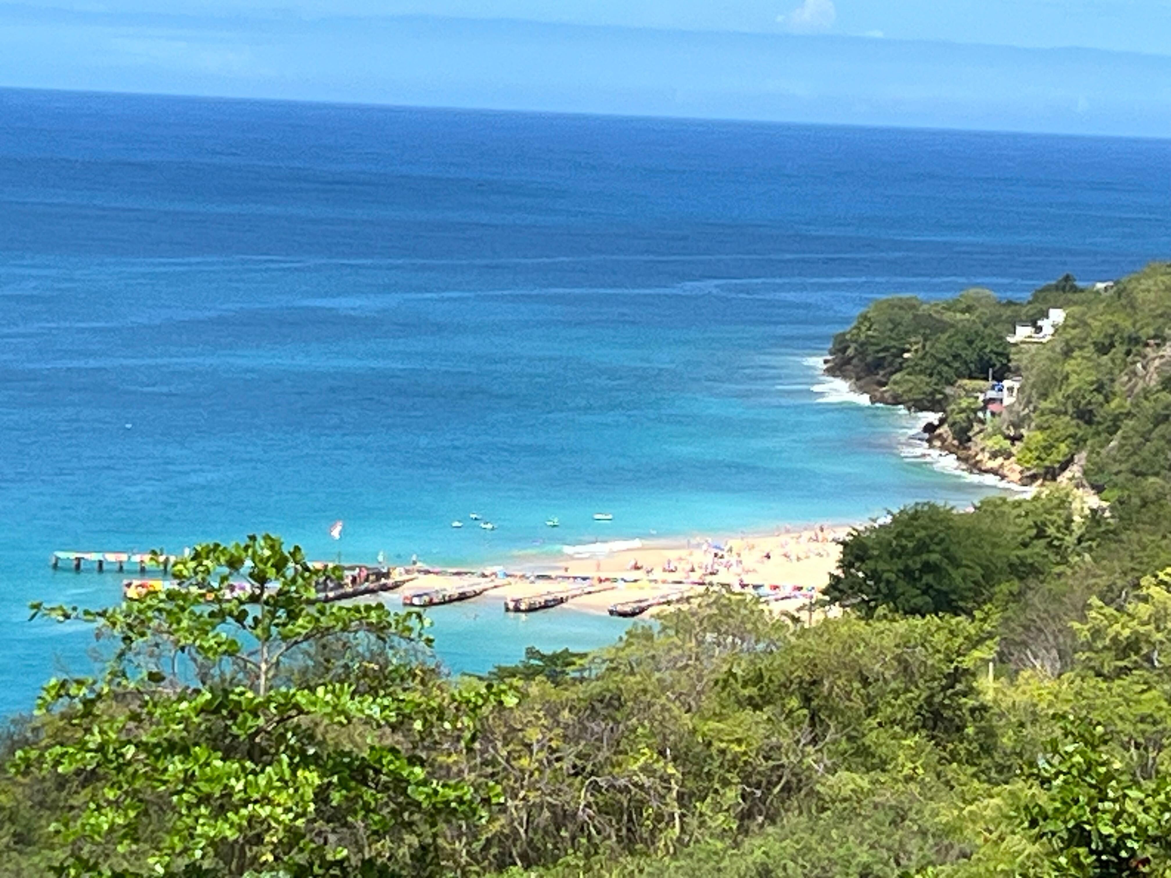 View from the pool of Crash Boat Beach