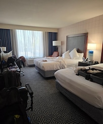 Loved the room very comfortable.  My husband has a electric scooter and there was plenty of space.  We also had an adjoining room which was nice.