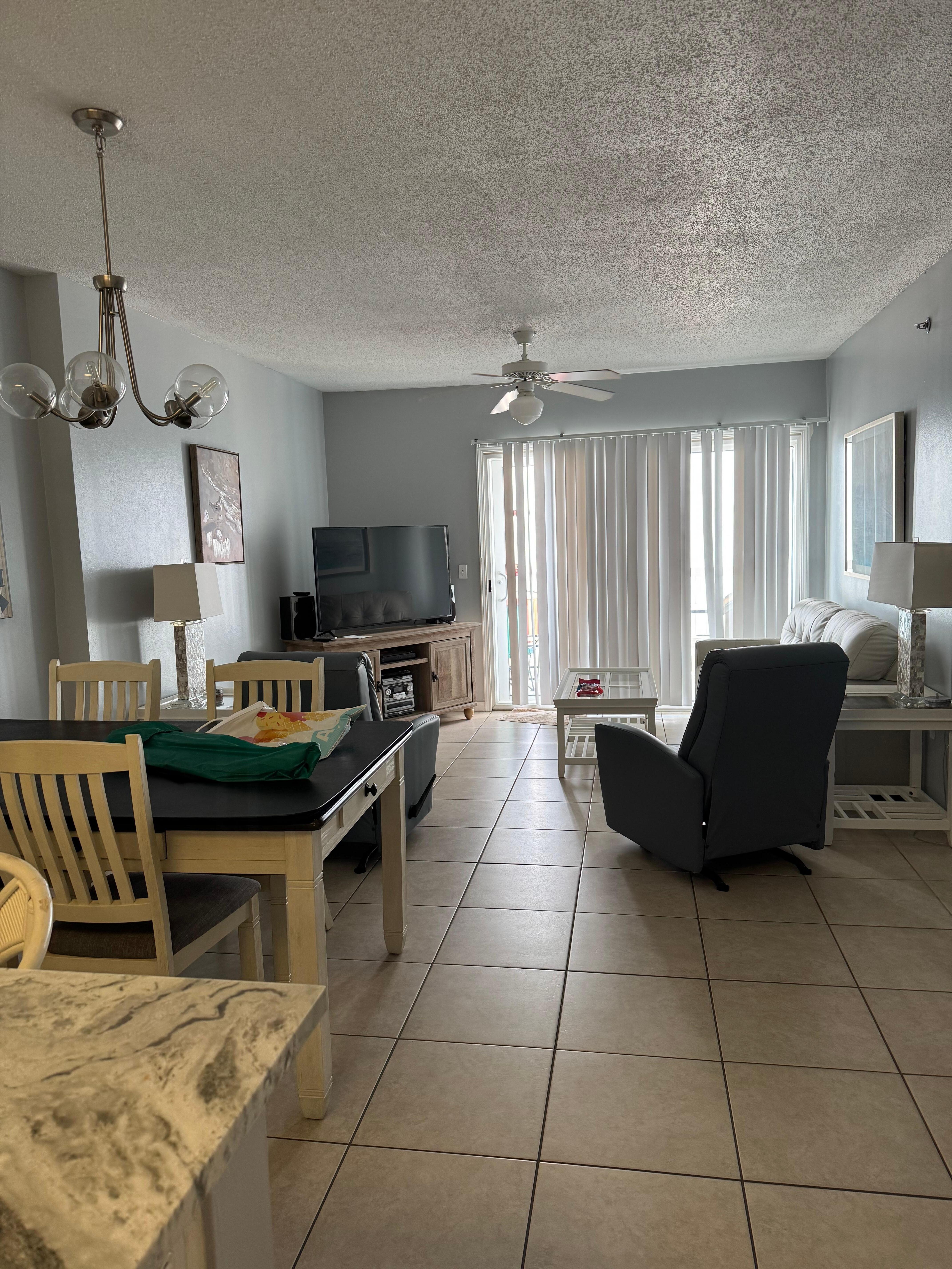 Kitchen, Dining Room and Living Room 