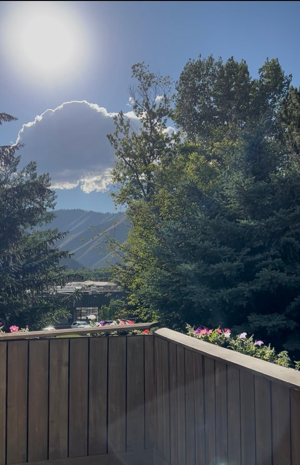 View from our balcony