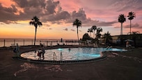 Pool at dusk