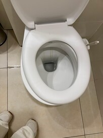 Losse toiletbril.