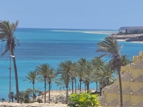 Mit Blick auf die Lagune von Sotavento