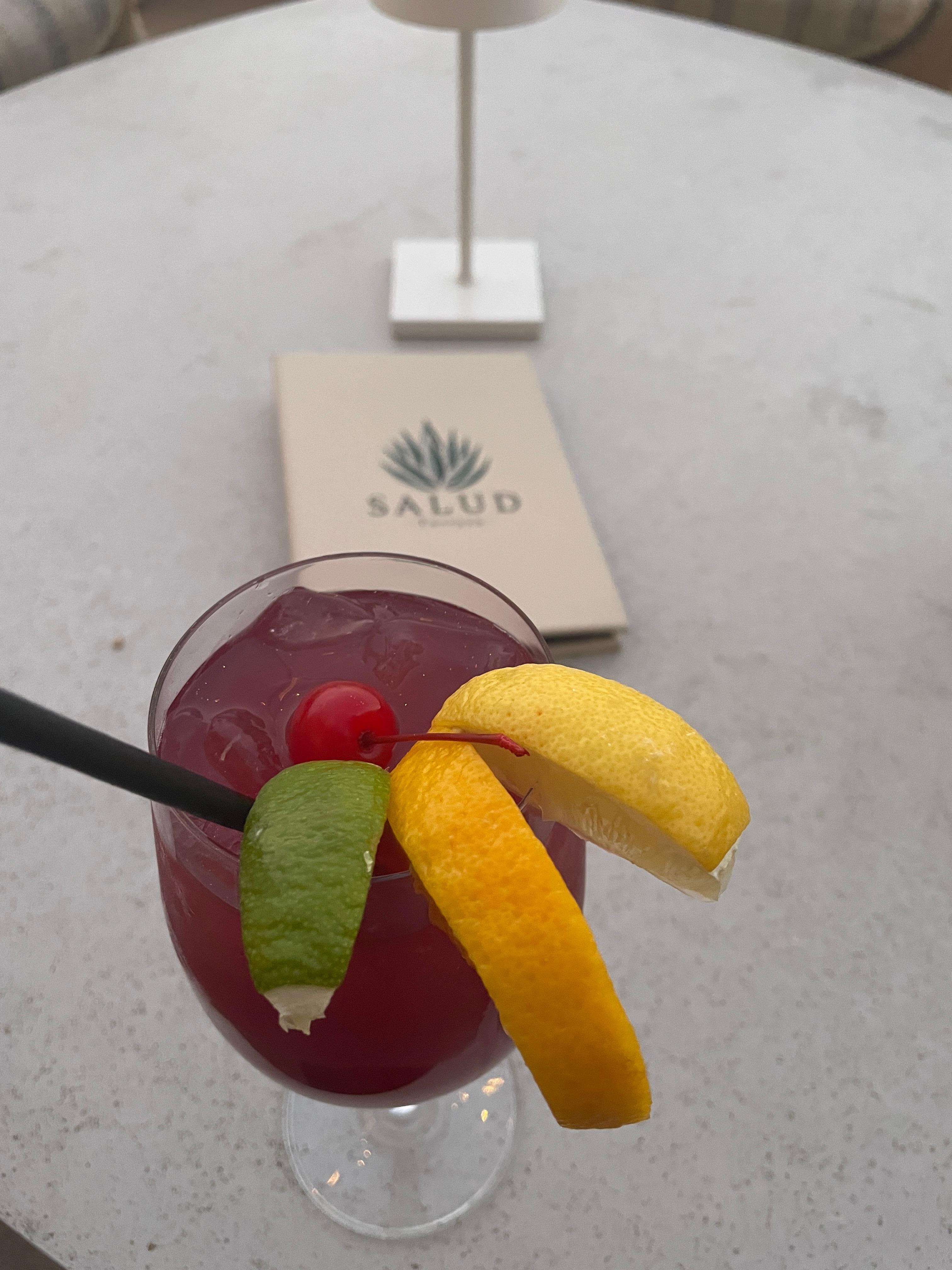 Sangria at Marriott patio