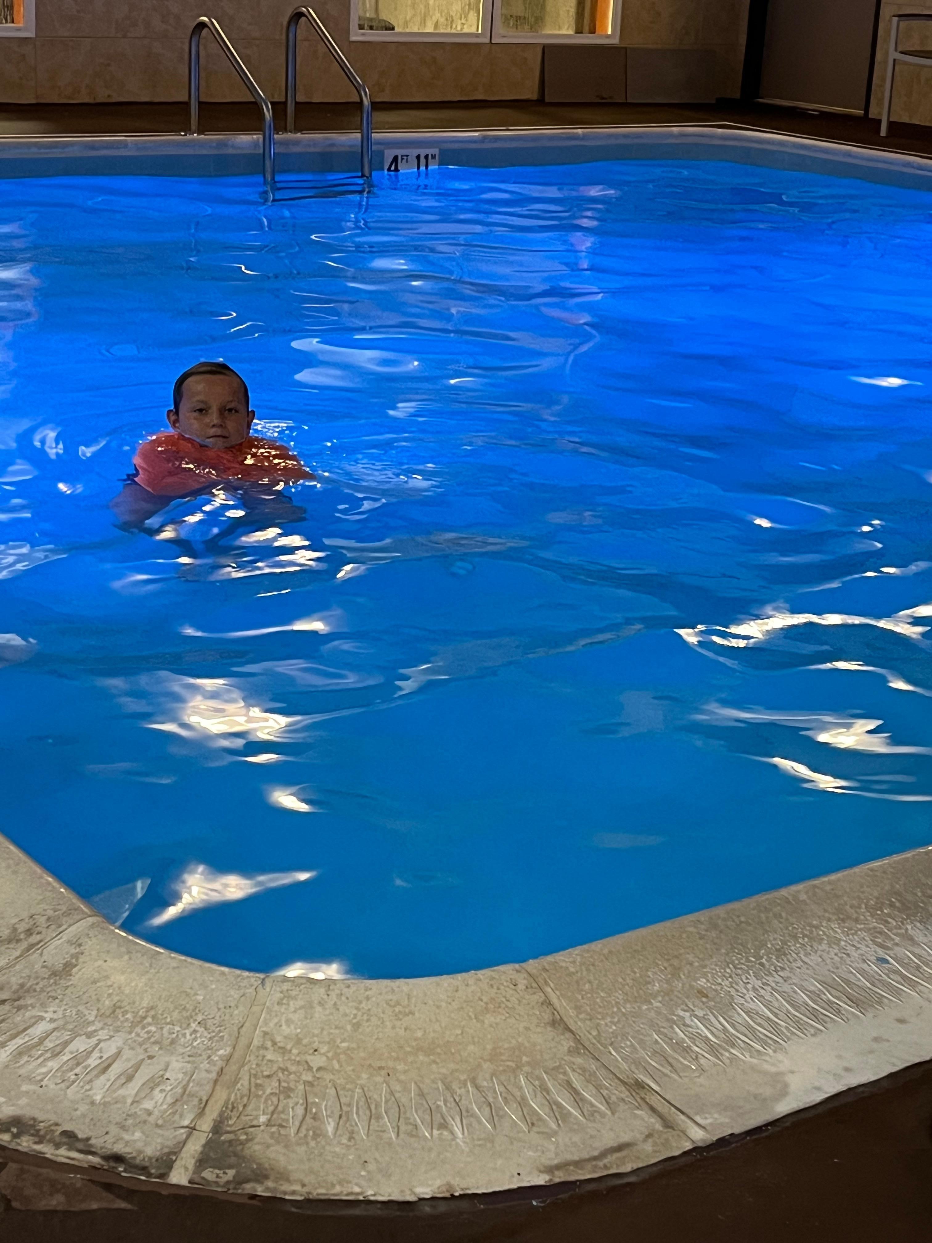 The pool was very clean and refreshing however, it was very cold. It was not at the 81° standard for Hotels.